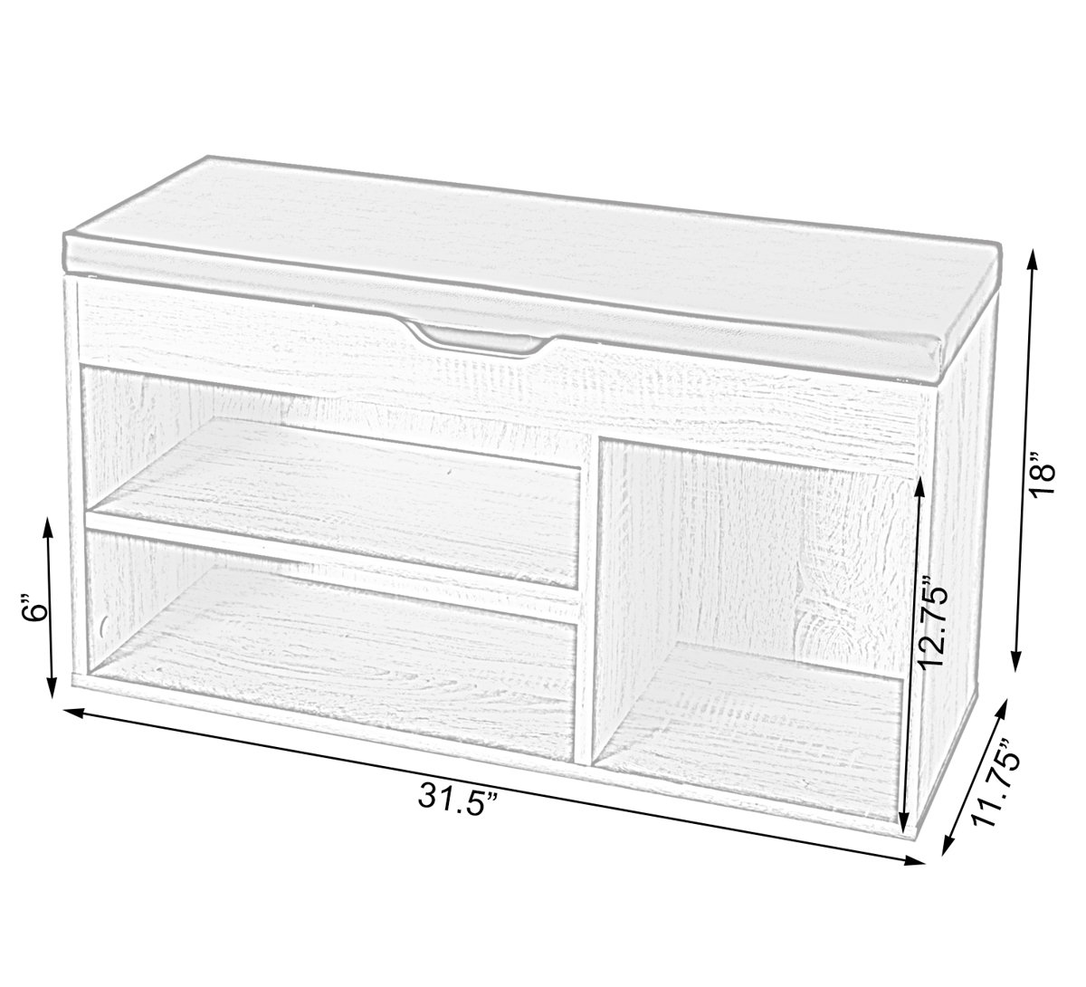 Latitude Run® Shoe Storage Bench & Reviews Wayfair
